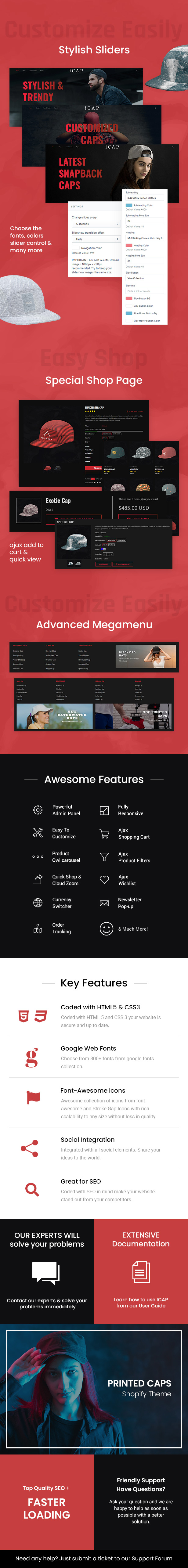 icap - Caps, Fashion Clothing Shopify Theme - 1