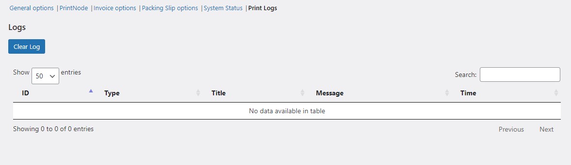 WooCommerce automatic order printing print logs