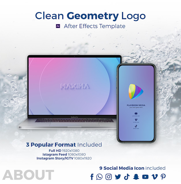 Clean Geometry Logo Reveal - 1