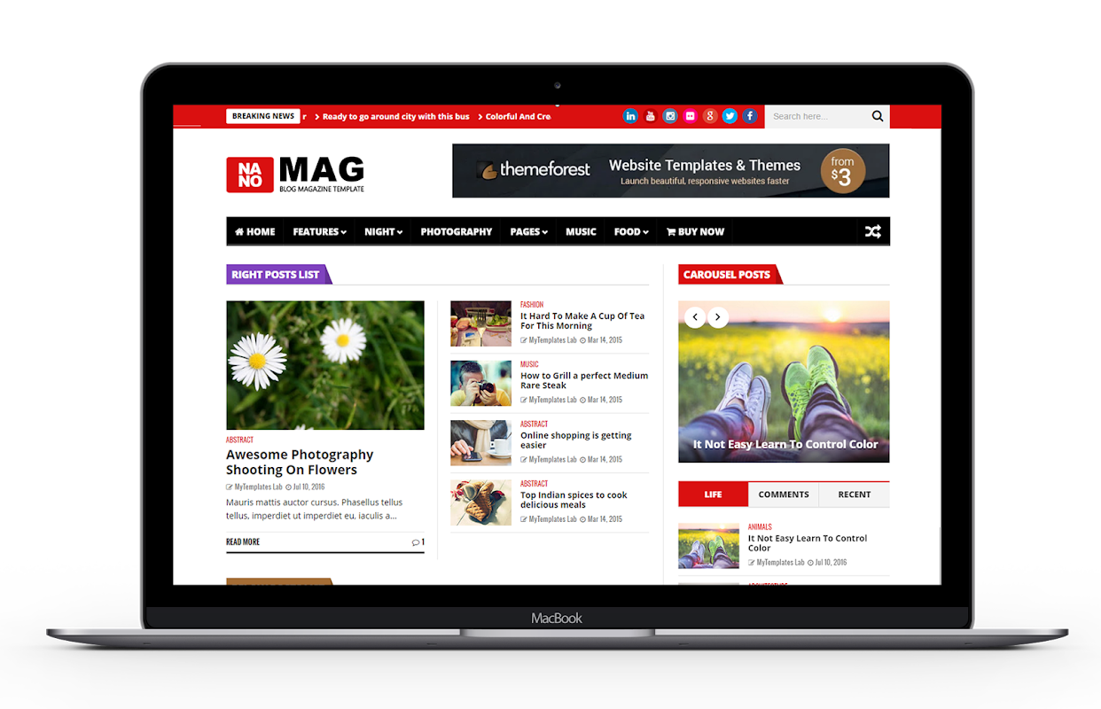 Recent version. Themeforest chat