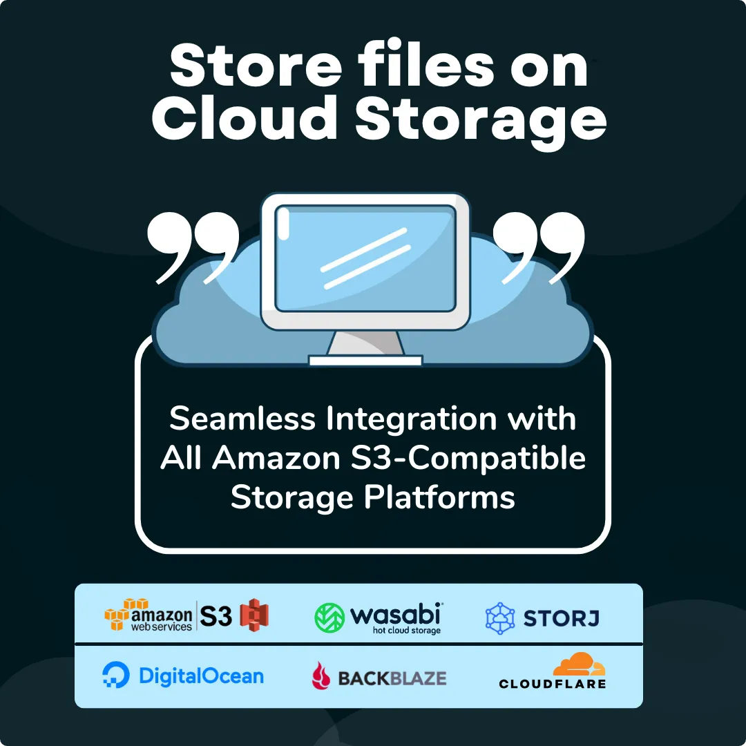Secure cloud object storage feature in PHP chat script by BaeVox
