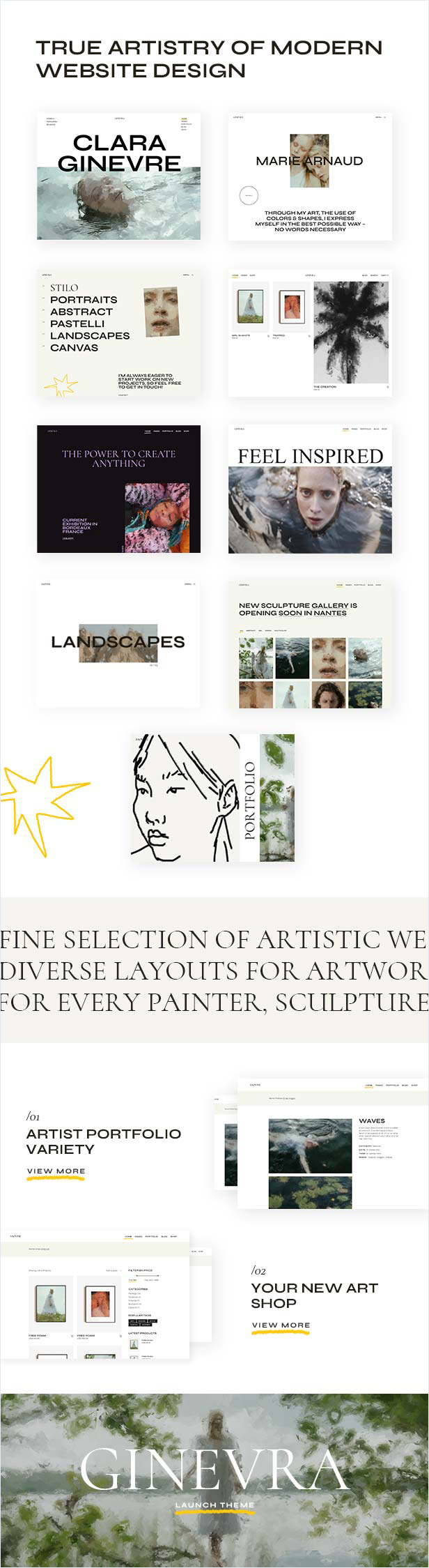 Ginevra - Artist Portfolio Theme - 2