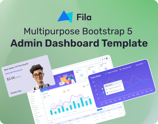 Fila - Multipurpose Bootstrap 5 Admin Dashboard Template - 1