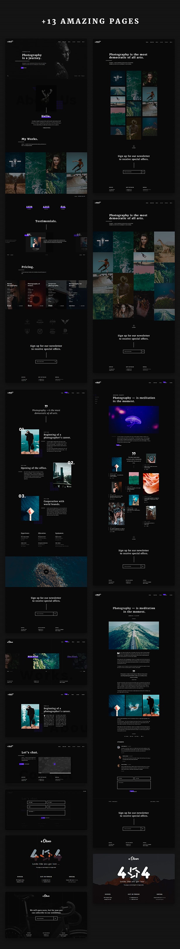 Oliver – Photography & Personal Blog HTML5 Template - 4