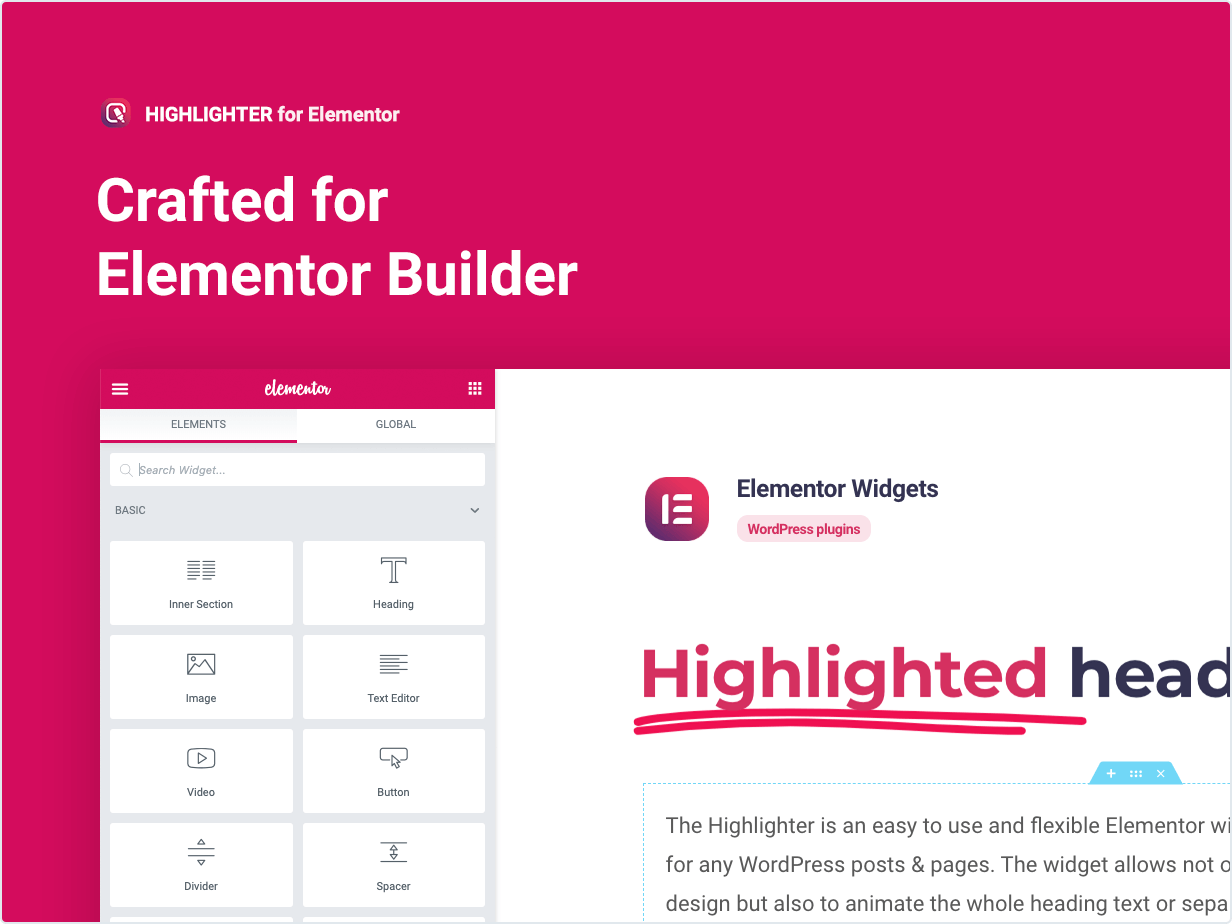 Crafted for Elementor Builder