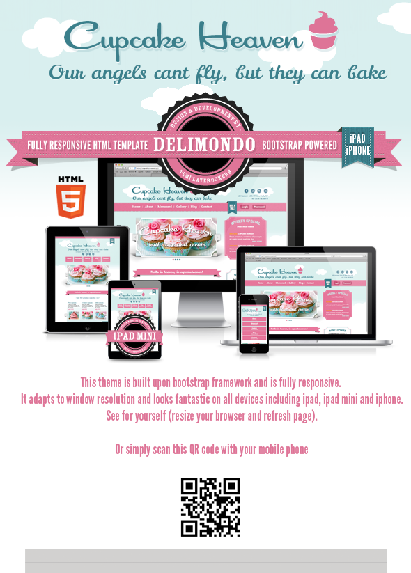Delimondo Cupcakeheaven Fully Responsive HTML - 8
