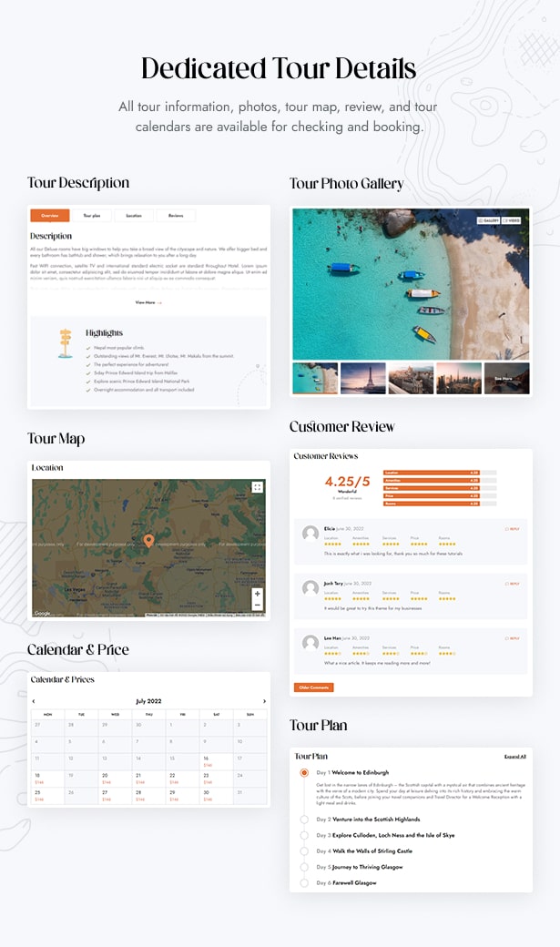 Zourney - Travel Tour Booking WordPress Theme - tour details page