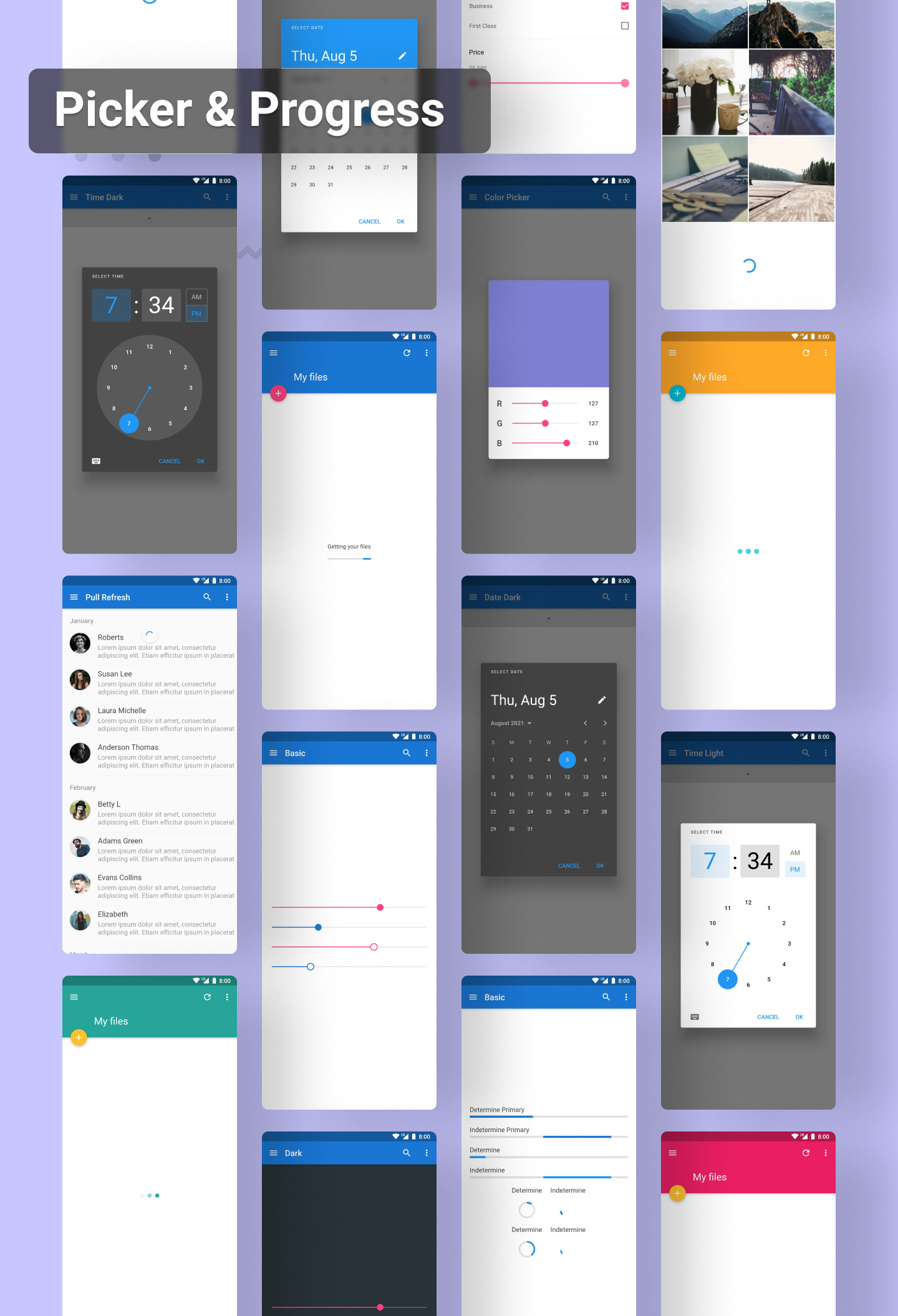 Flutter Material Design UI 2.4 – MaterialX Flutter – Buy Apps, Themes ...