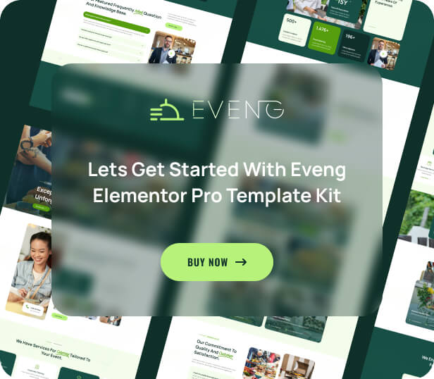 Eveng - Event Catering Services Elementor Pro Template Kit - 3