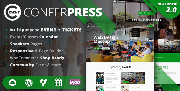 Wordpress Event Tickets theme