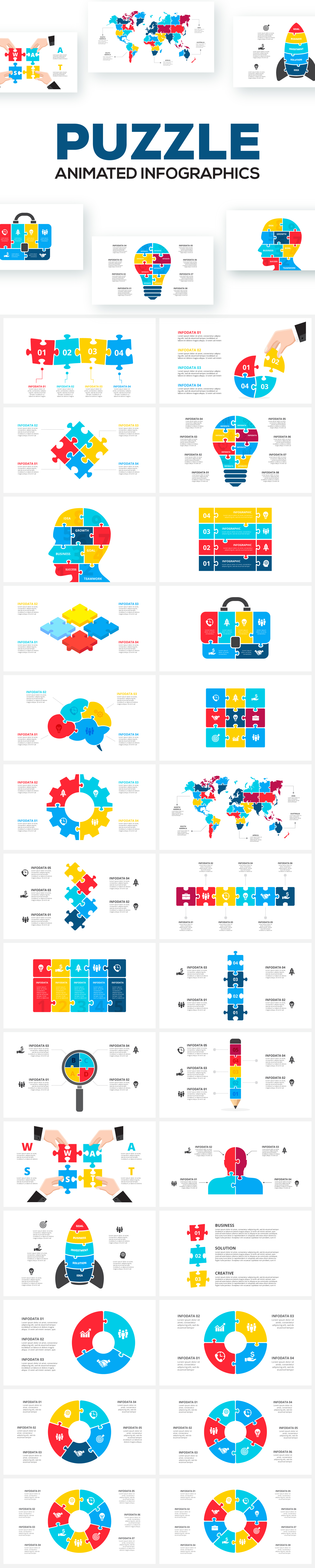 Multipurpose Infographics PowerPoint Templates v.5.2 - 157