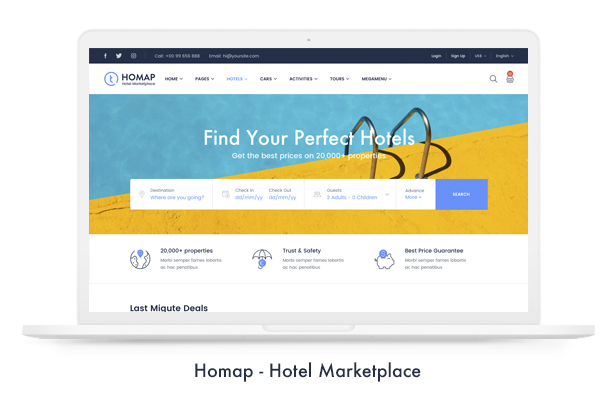 Travel Booking WordPress Theme - 7