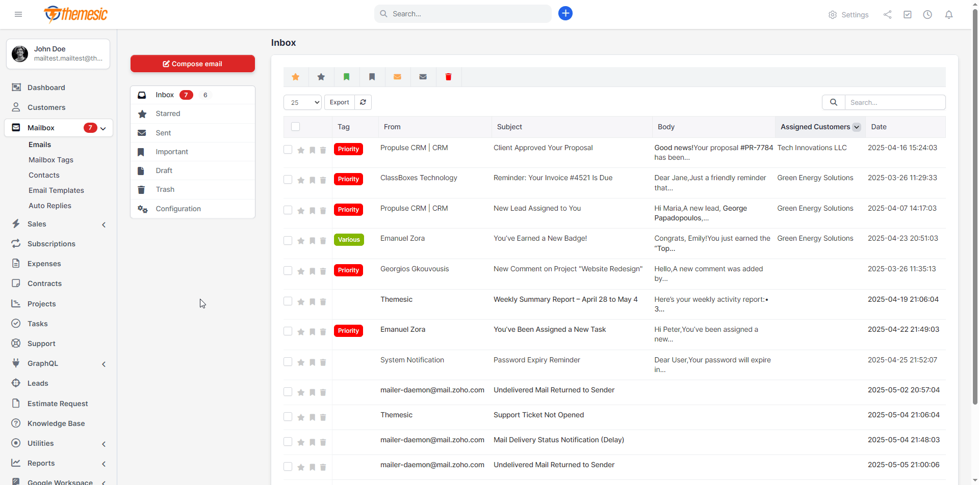 Contacts Demo