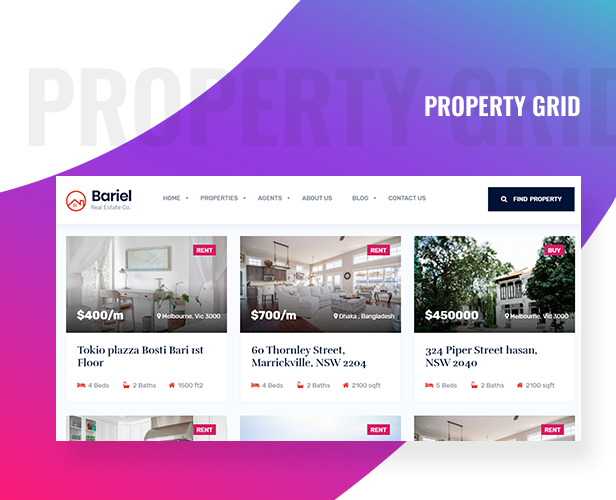 Bariel - Real Estate WordPress Theme - 4