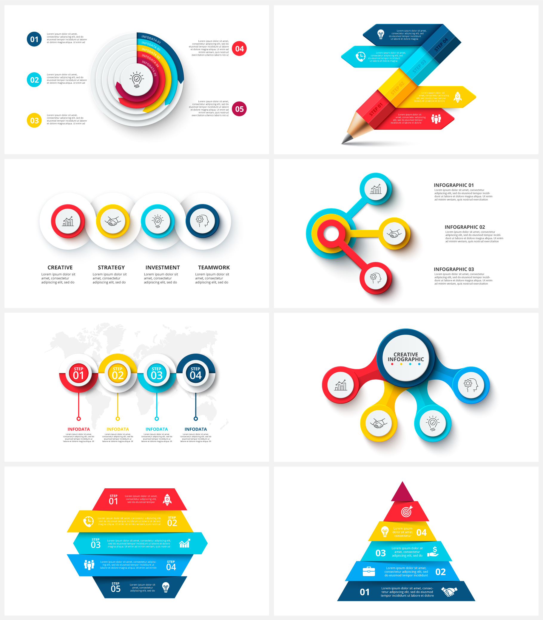 Multipurpose Infographics PowerPoint Templates v.5.2 - 133