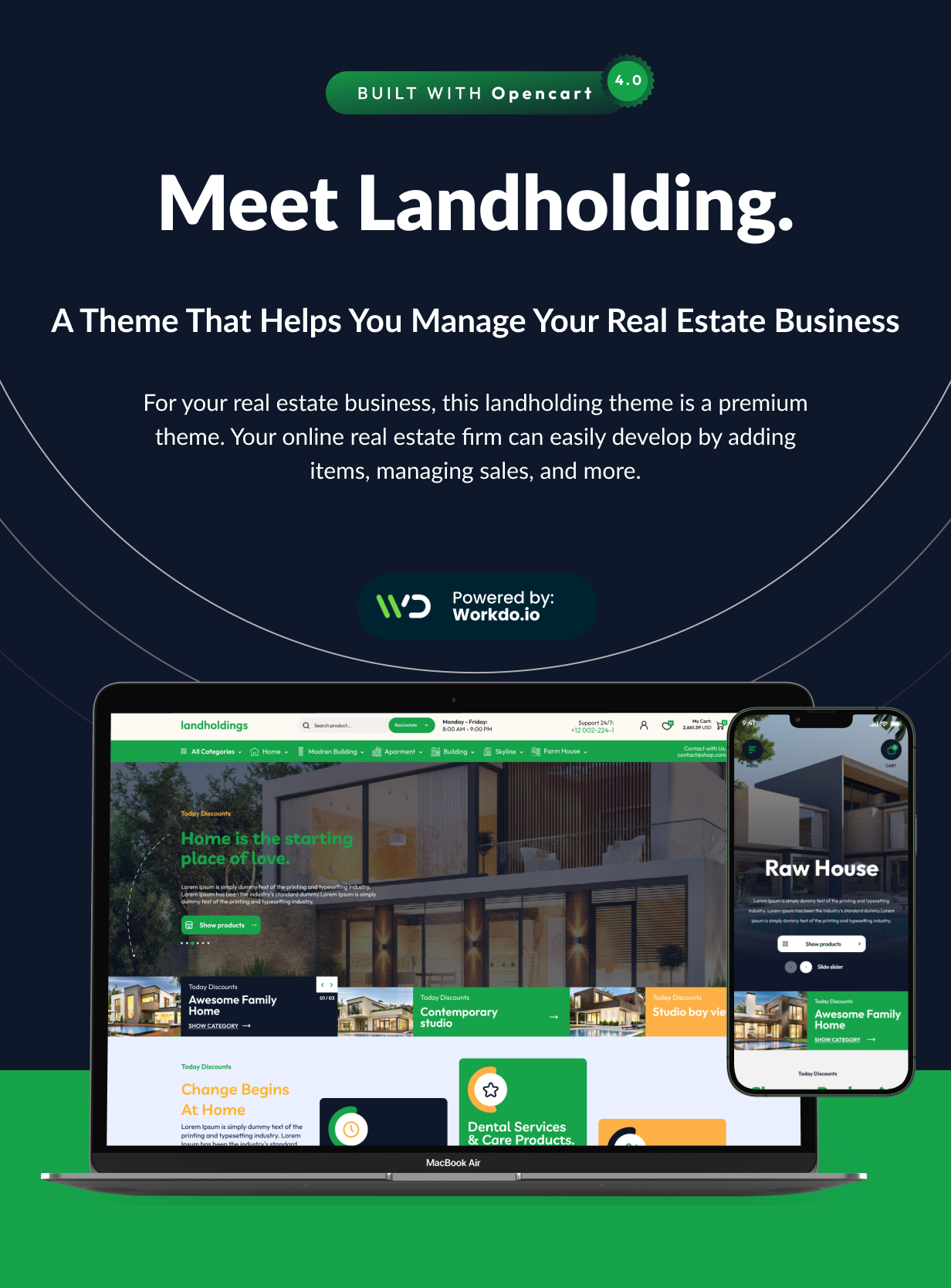 Land Holdings - Luxury Property Opencart 4 Template - 4