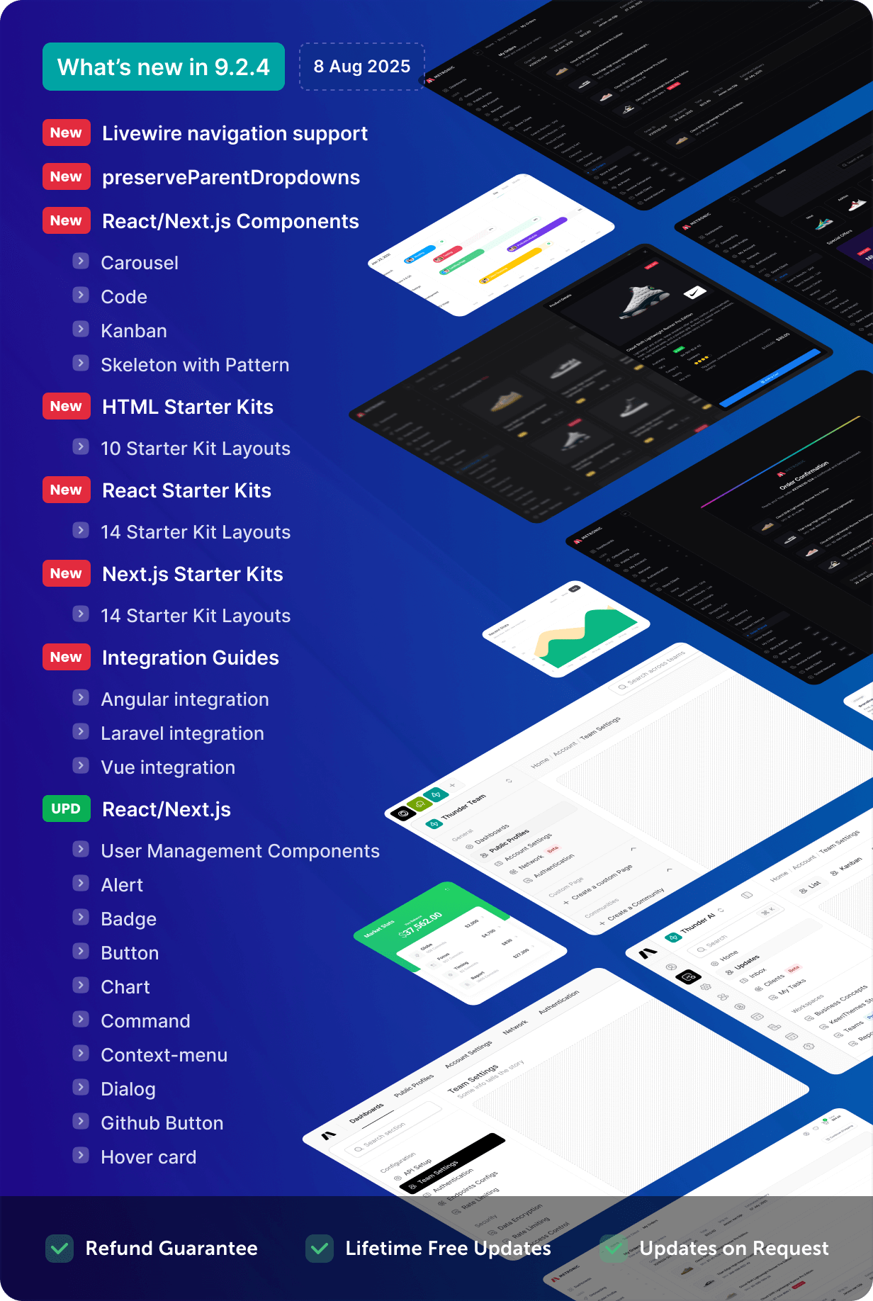 Metronic | Tailwind, Bootstrap, React, Next.js, Vue, Angular, Laravel Admin Dashboard HTML Template