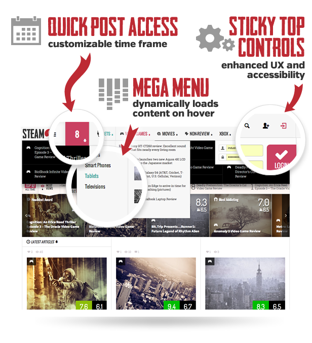 Steam - Responsive Retina Review Magazine Theme - 4