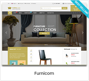 FurniCom - Mobilya Mağaza & İç Tasarım WordPress WooCommerce Tema