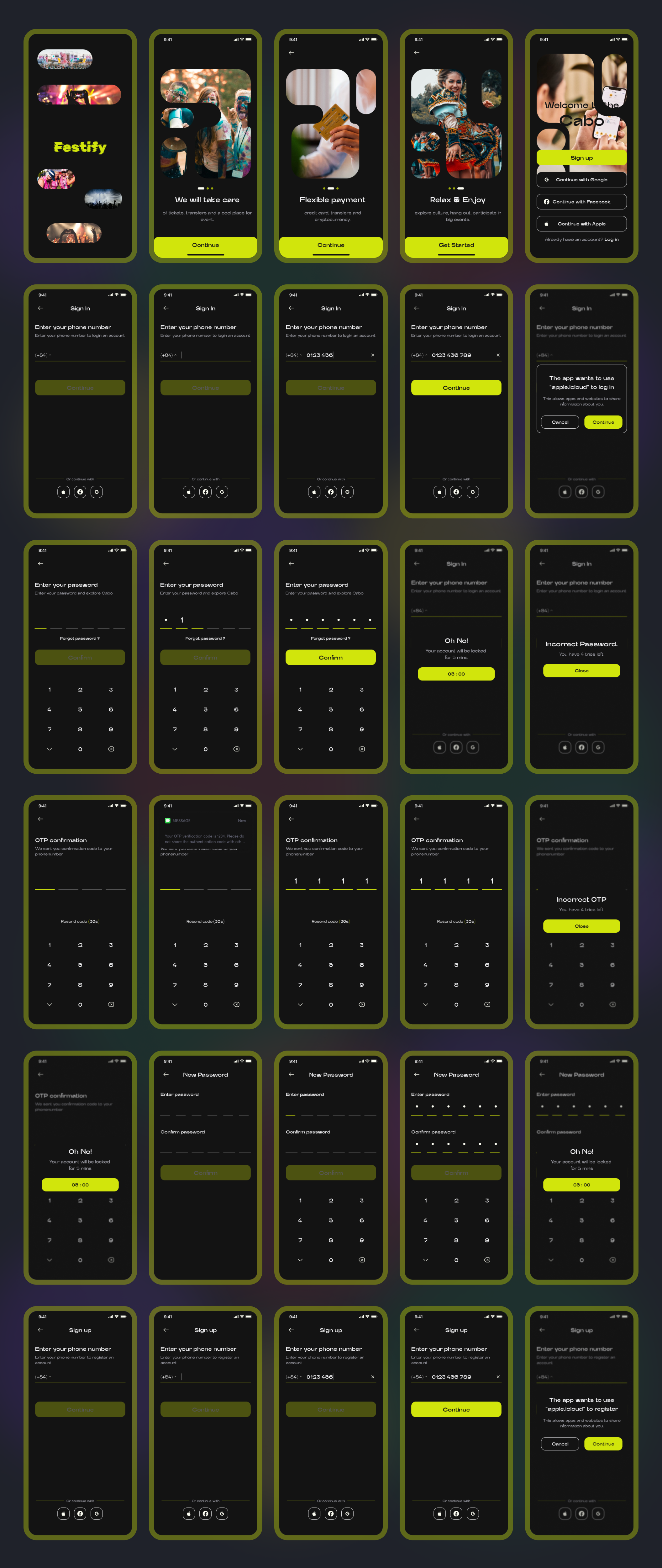 Festify - Event Booking App React Native CLI Ui Kit