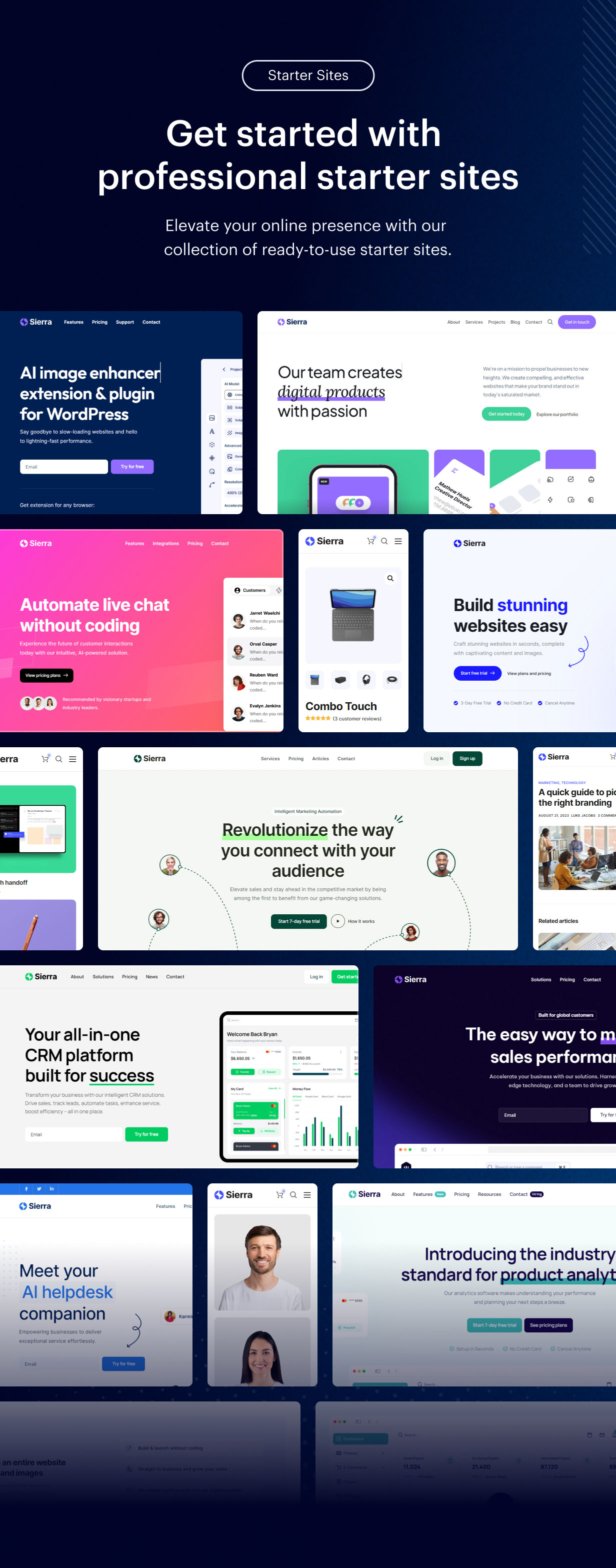 Sierra - SaaS & Tech Startup Elementor WordPress Theme - 2