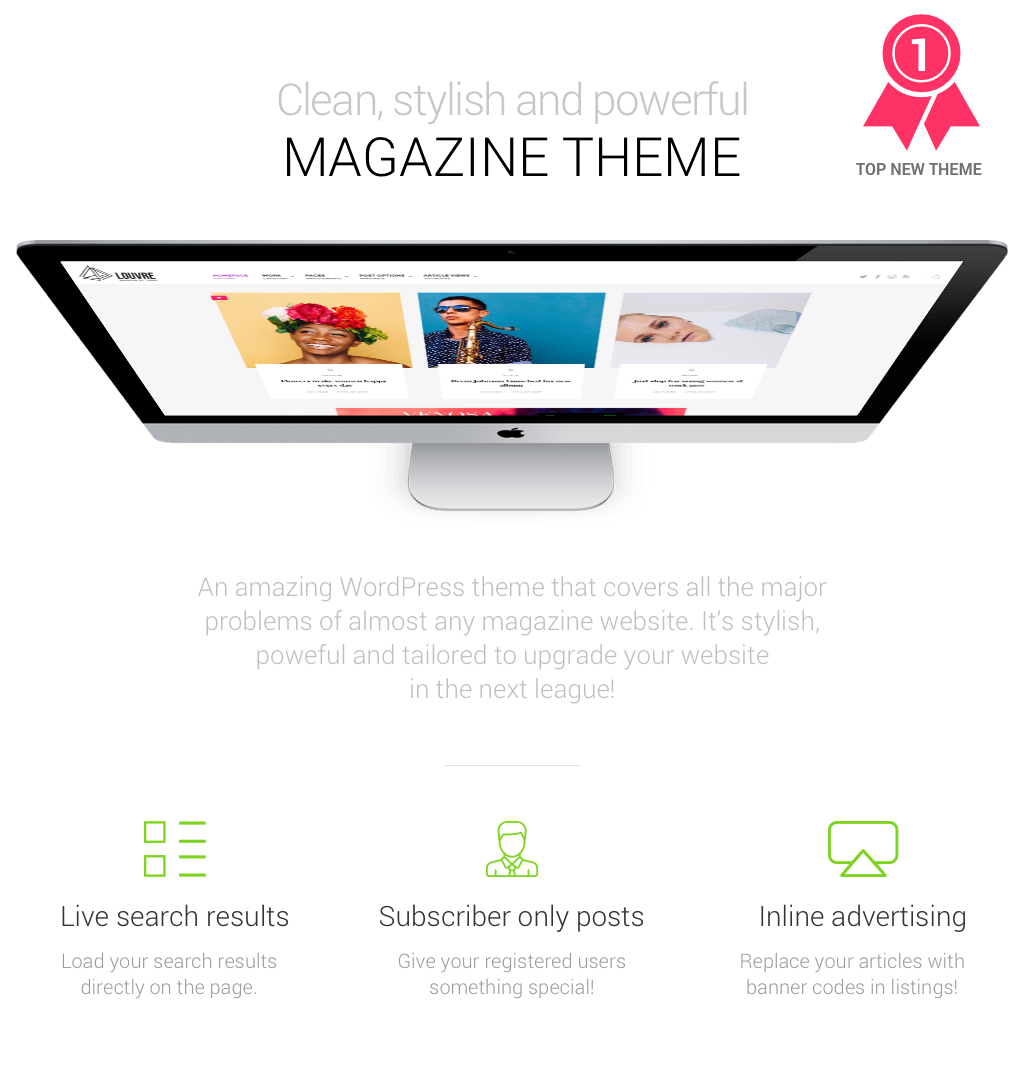 Louvre - Minimal Magazine and Blog WordPress Theme - 1