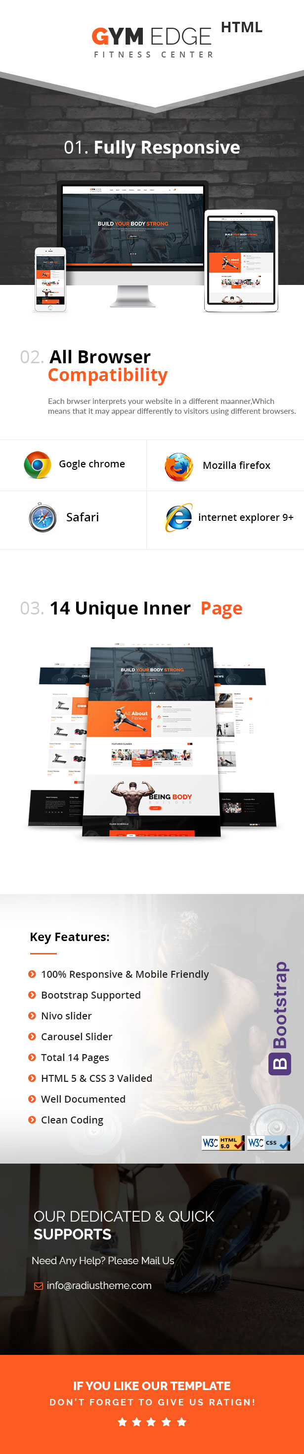 Gym Fitness html5 template