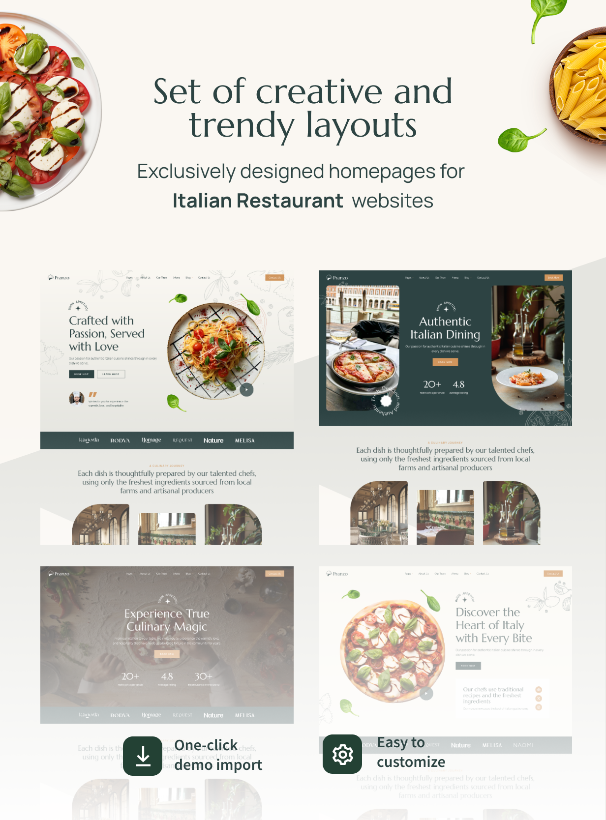 Pranzo - Italian Restaurant WordPress Theme