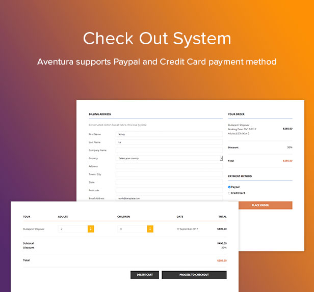 Aventura - Travel & Tour Booking System WordPress Theme