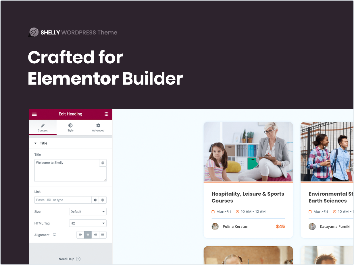 Crafted for Elementor Builder