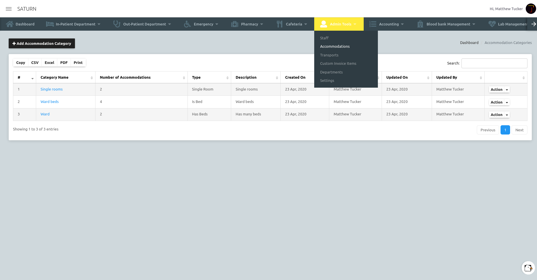 Saturn | Hospital Management System - 3