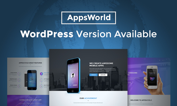AppsWorld - App Landing Page HTML5 Template - 1