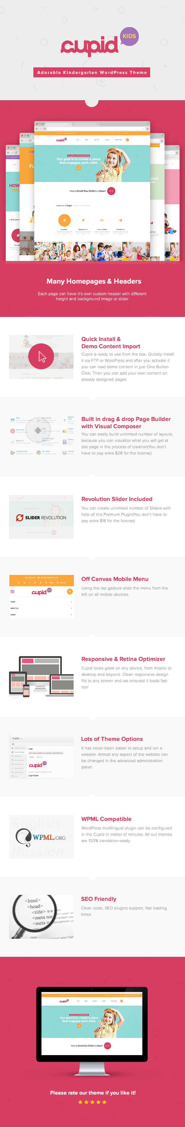 CUPID - Adorable Kindergarten WordPress Theme - 10