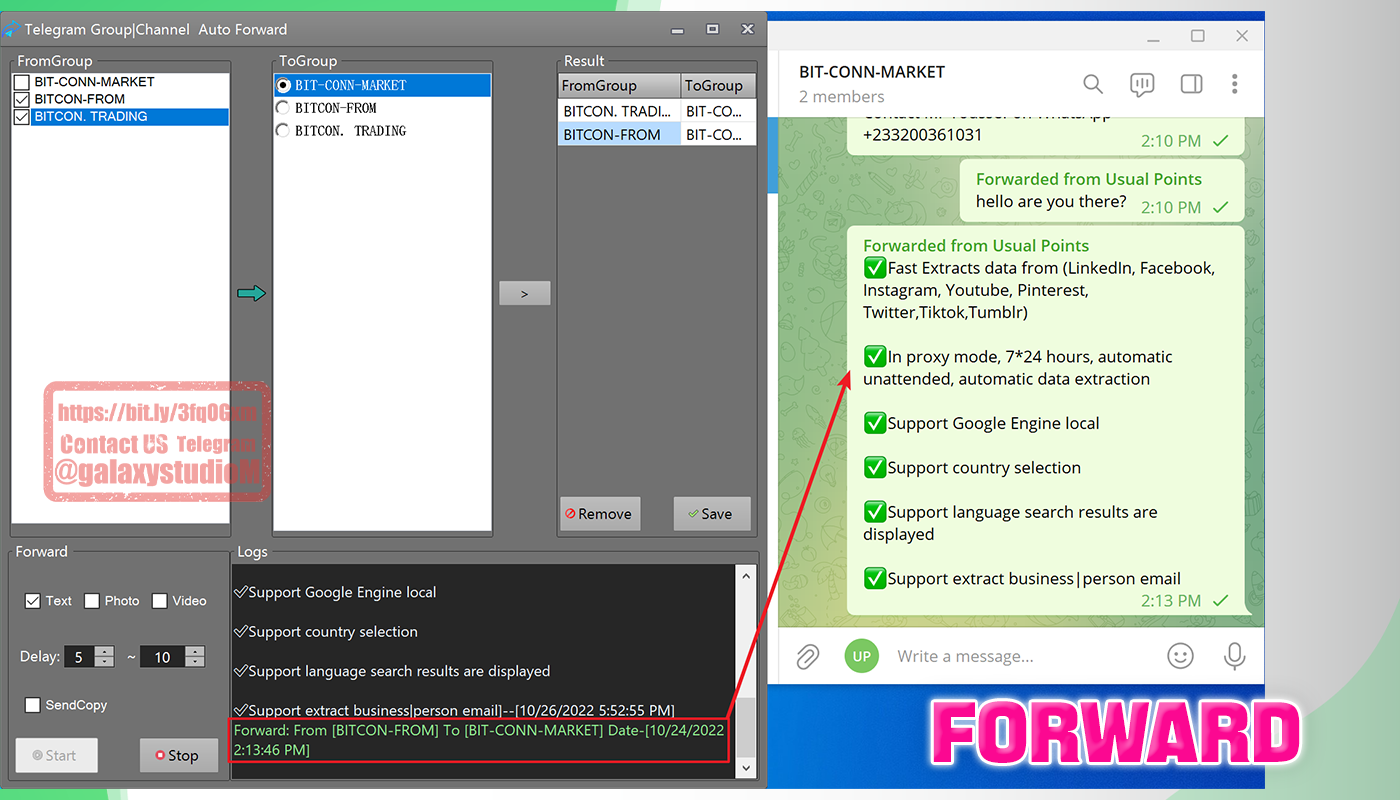 Telegram Auto Group|Channel Forward Message