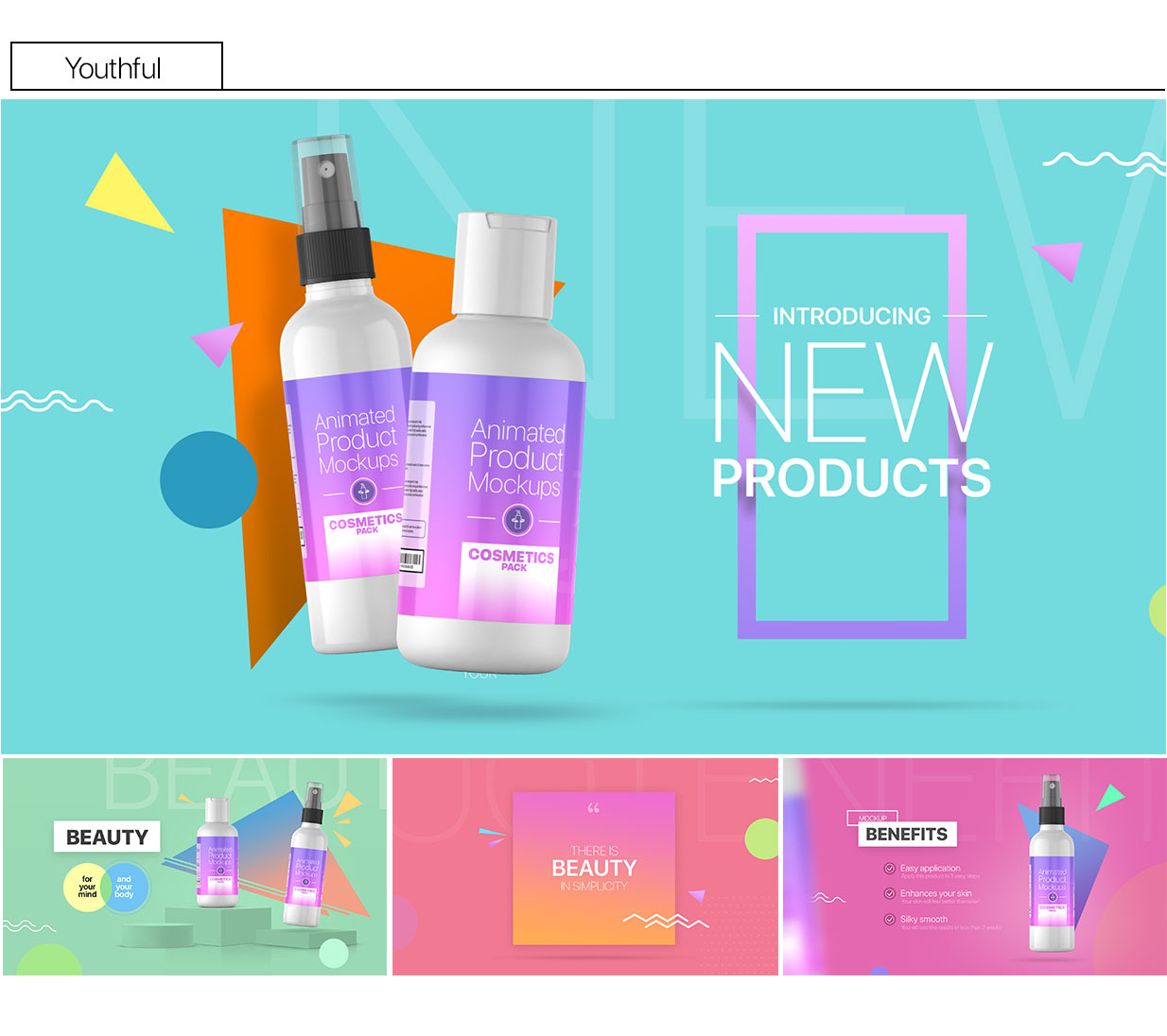 Download Animated Product Mockups Cosmetics Pack Free After Effects Template