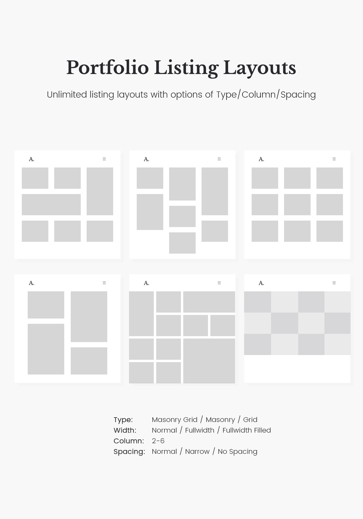 Air Lightweight Portfolio HTML5 Template Project Layouts