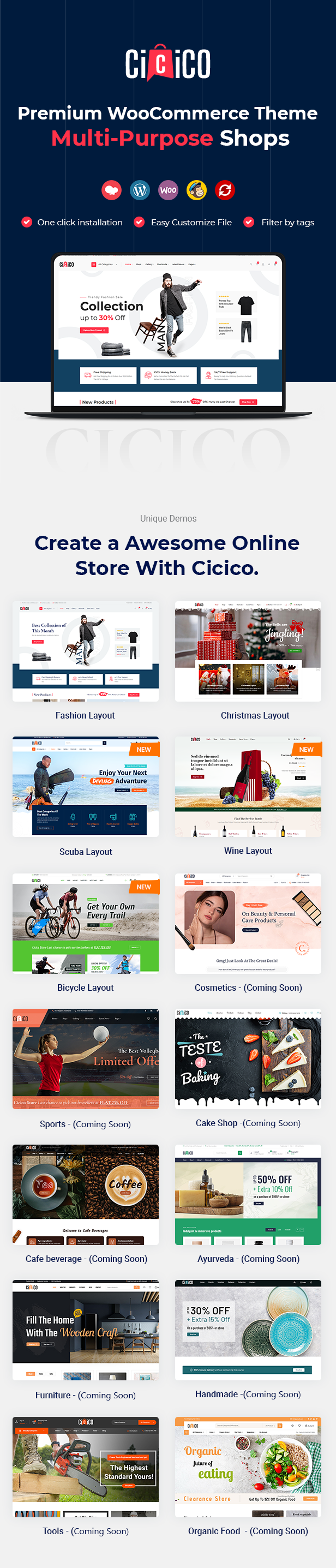 Modern WooCommerce Theme