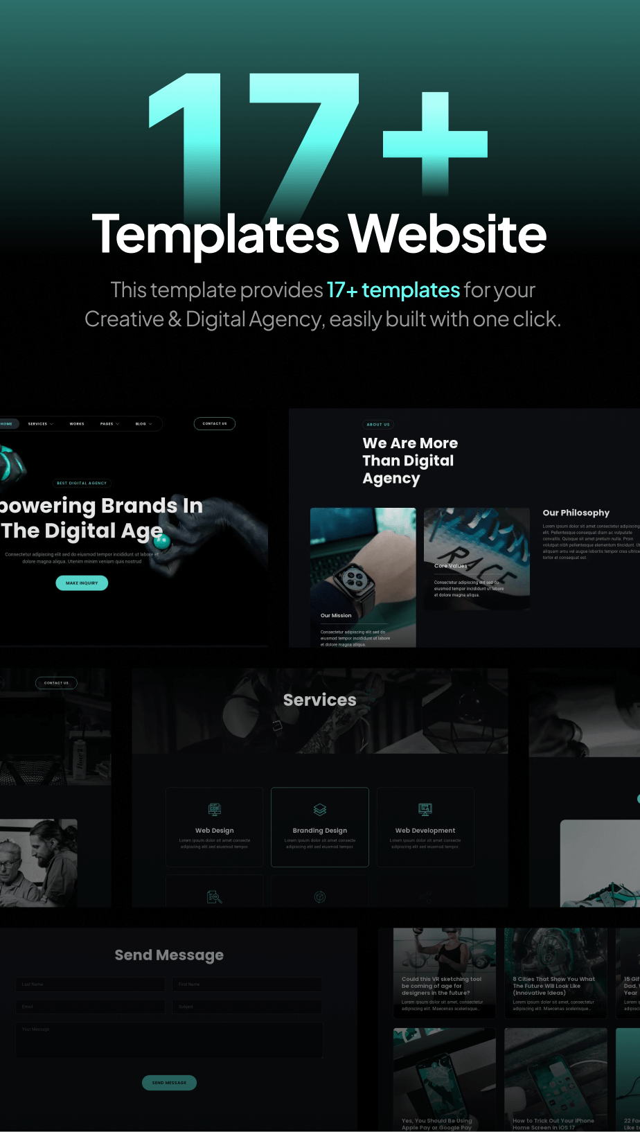 Pirus – Dark Digital Agency FSE WordPress Theme - 4