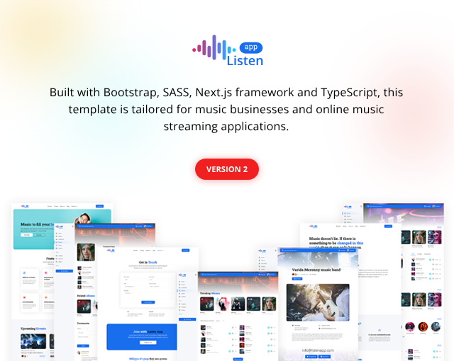 Listen - Nextjs Music Streaming App