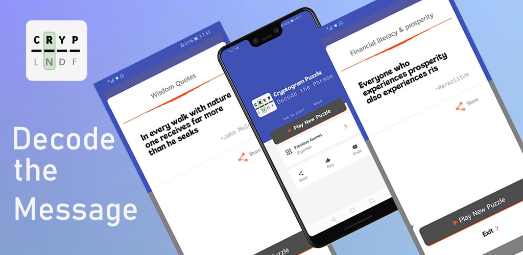 Cryptogram - Decode the Hidden Messages - Puzzle Qoutes and Word Game App - 2