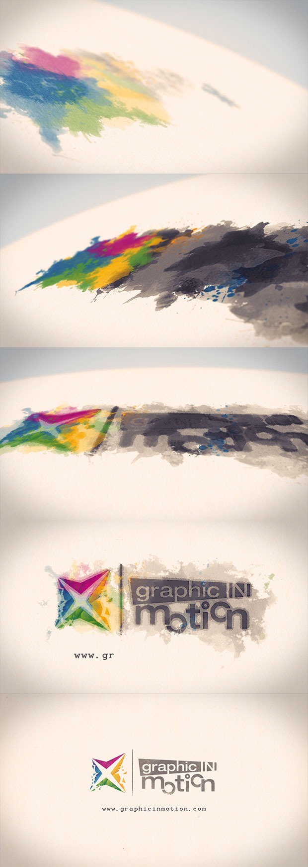 Watercolor & Ink Logo Reveal - 1