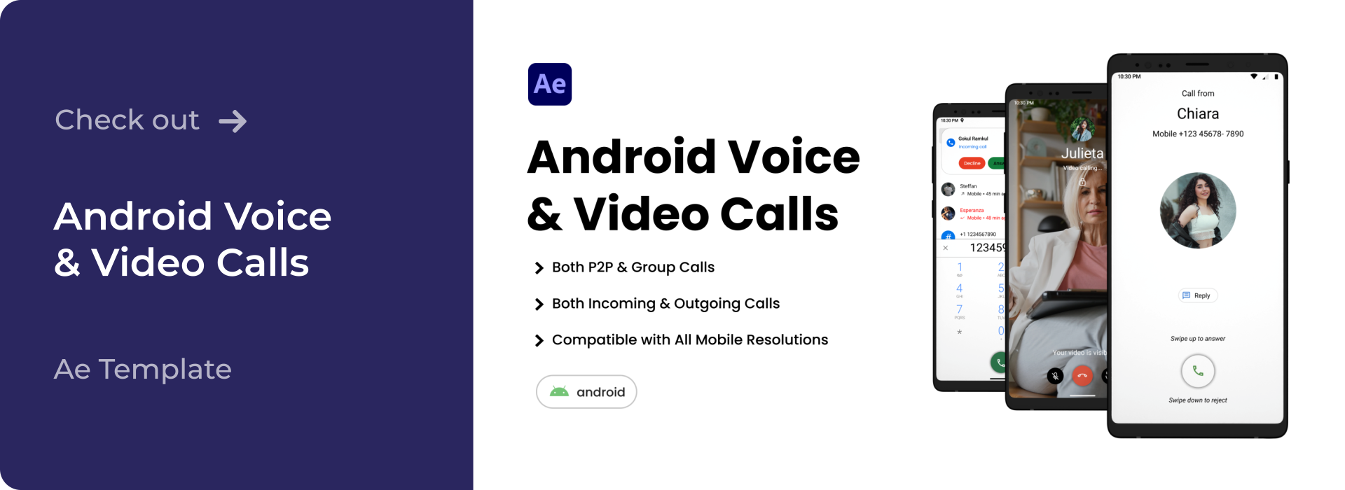 Check out Android Calls AE Template