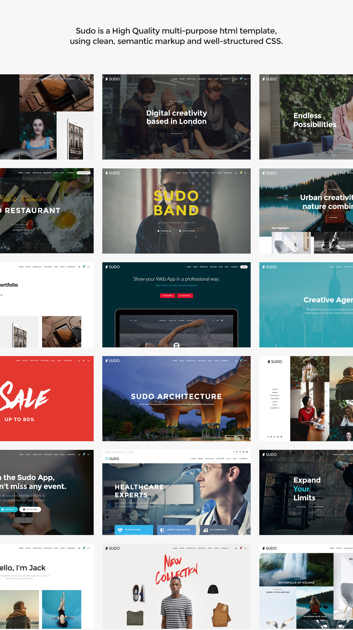 Sudo - High Quality Multipurpose HTML template - 2