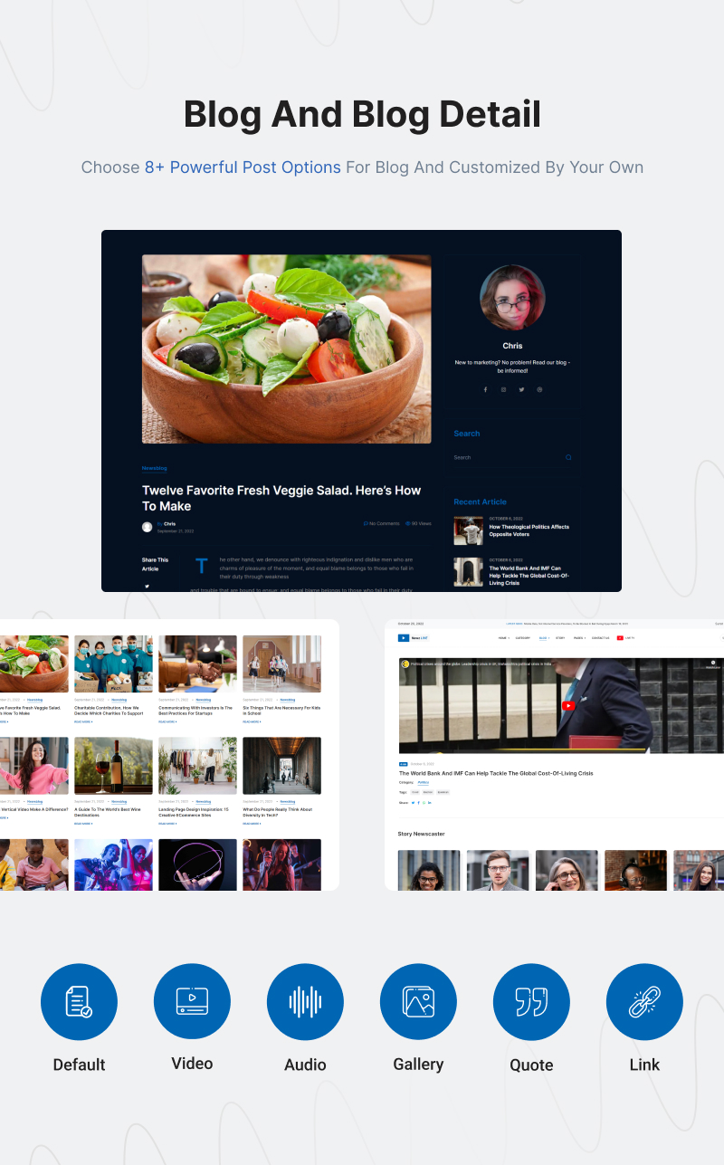 News Streaming WordPress Theme | Newz Live | Iqonic Design