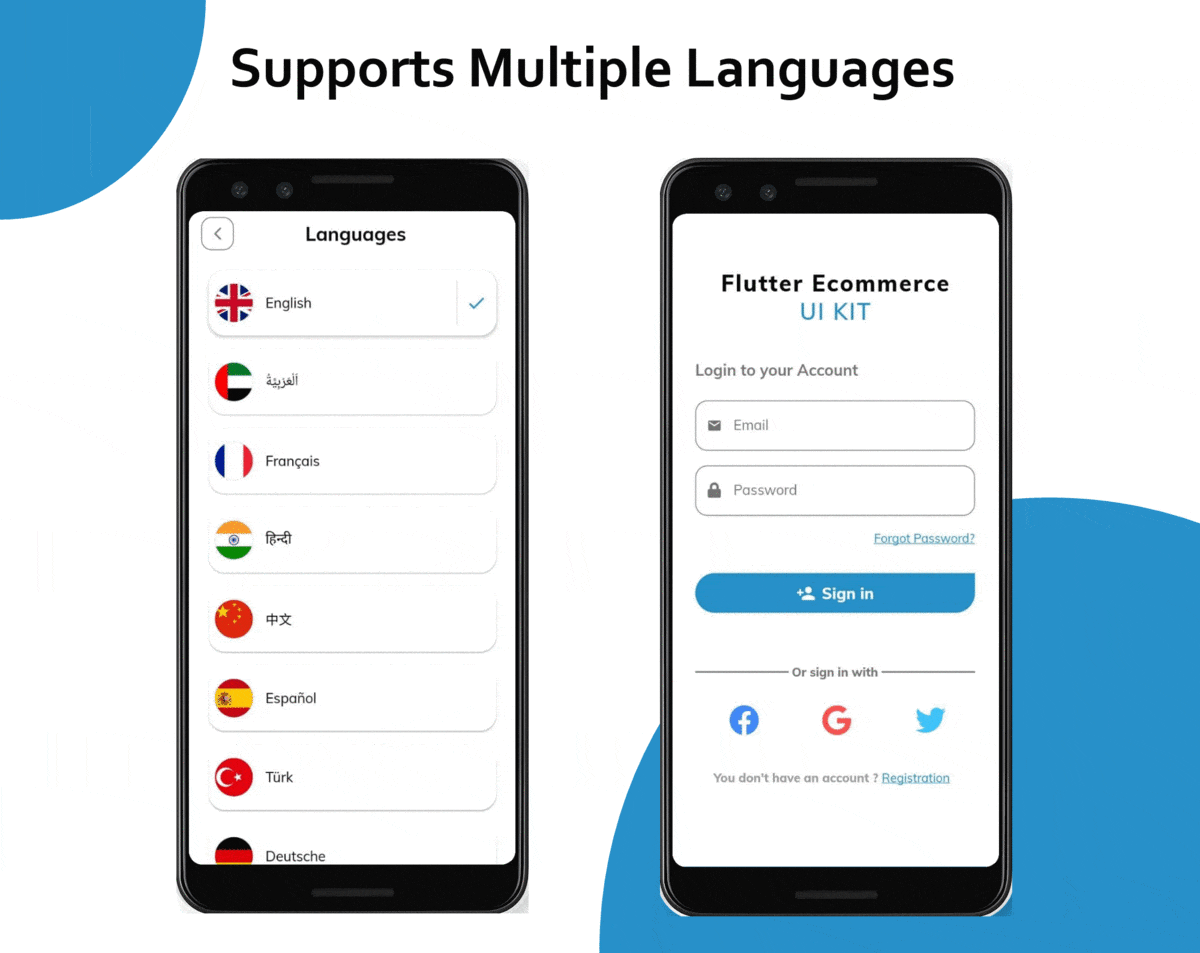 Flutter E-Commerce UI Kit - 1