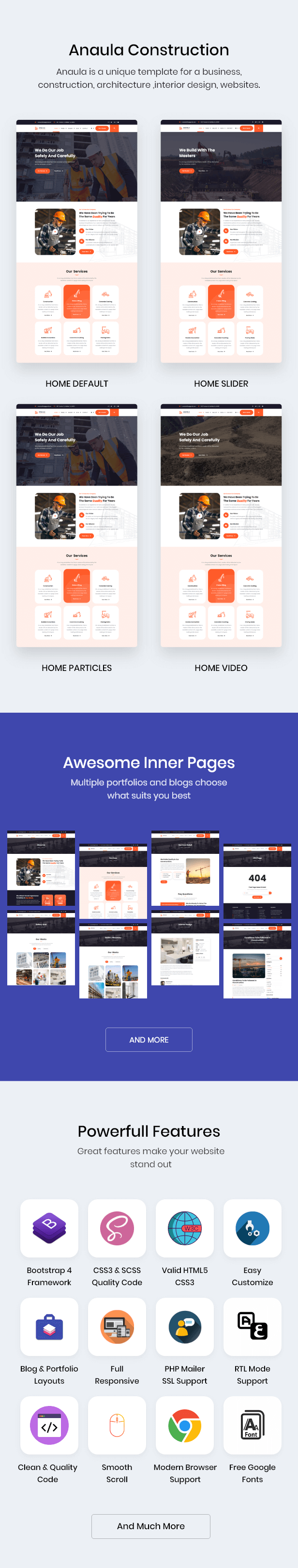 Anaula - Construction HTML Template
