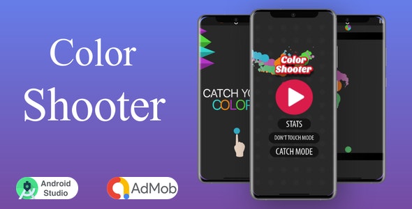 Color Shooter ( Android Studio + Admob + Multiple Characters + Reward Video Ads )