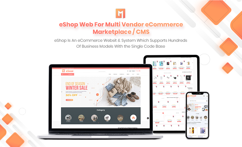 eShop web - Multi Vendor eCommerce Marketplace / CMS