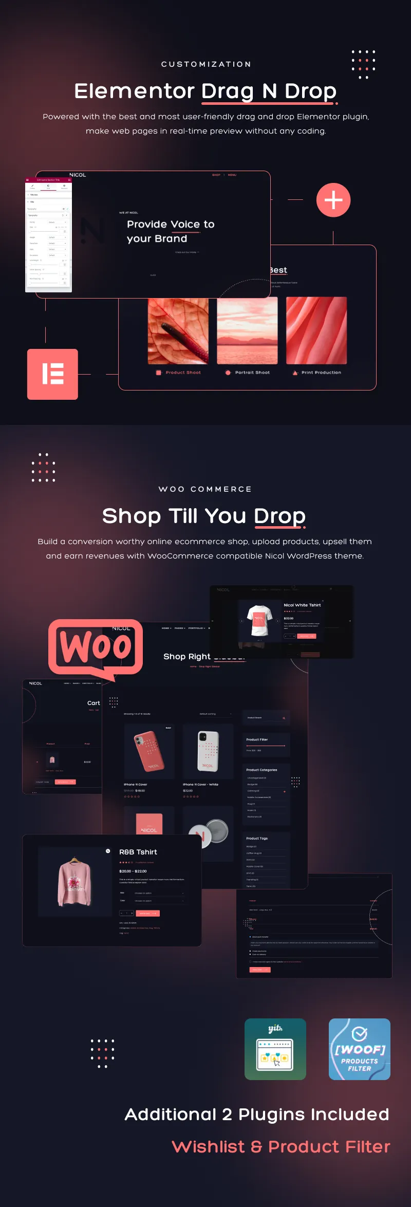 creative agency WordPress theme | Nicol | Iqonic Design