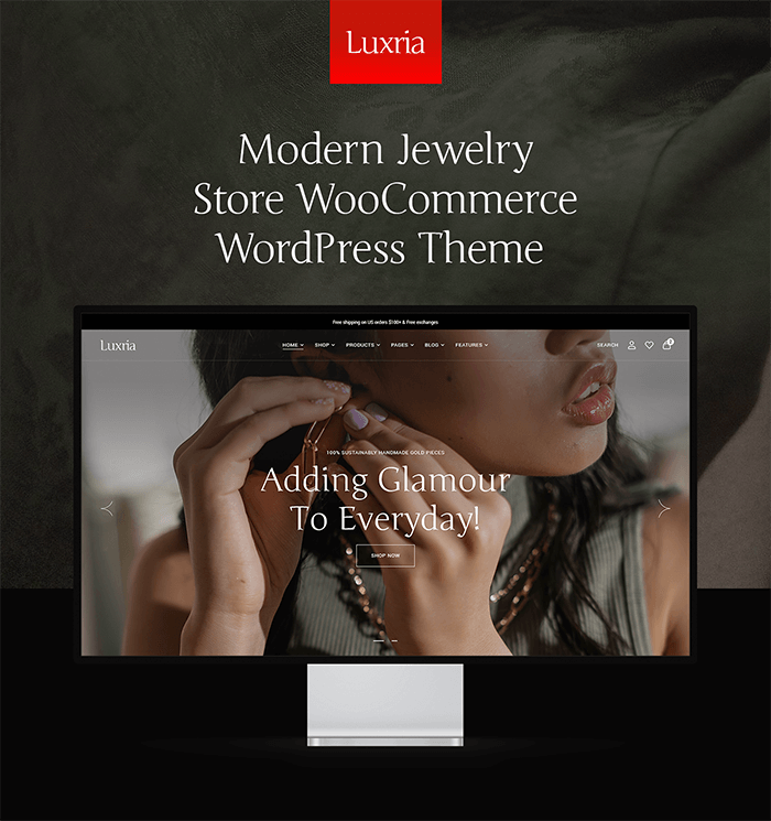 Luxria - Modern Jewelry Store WordPress Theme - 5